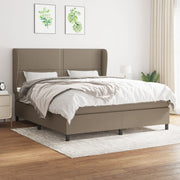 Boxspring 180x200 cm taupe met pocketvering matras