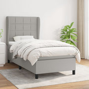 Boxspring met matras 80x200 cm lichtgrijs