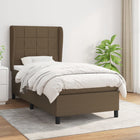 Boxspring 80x200 cm donkerbruin pocketvering