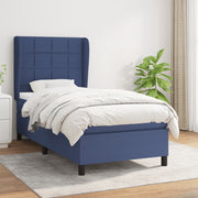 Boxspring 90x190 cm blauw met matras