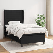 Boxspring met matras 100x200 cm zwart