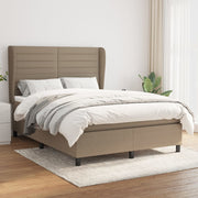 Boxspring met matras 140x190 cm taupe