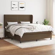Boxspring met matras 160x200 cm donkerbruin