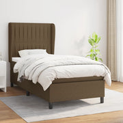 Boxspring 80x200 cm donkerbruin stof