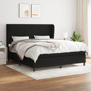Boxspring 180x200 cm zwart met matras