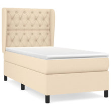 Boxspring Met Matras Stof Kleurig Crème 80 x 200 cm Getuft ontwerp