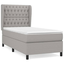 Boxspring Met Matras Stof Lichtgrijs 90 x 190 cm Getuft ontwerp