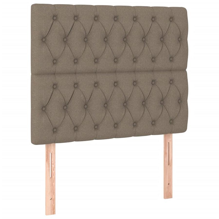 Boxspring Met Matras Stof Taupe 90 x 190 cm Getuft ontwerp