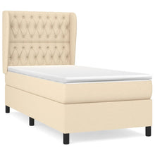 Boxspring Met Matras Stof Kleurig Crème 90 x 190 cm Getuft ontwerp