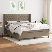 Boxspring met matras 160x200 cm taupe