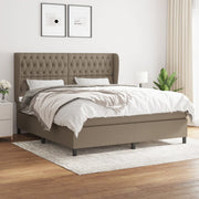 Boxspring met matras 180x200 cm taupe