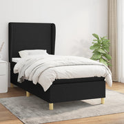 Boxspring met matras 100x200 cm zwart