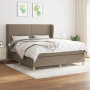 Boxspring met matras 180x200 cm taupe