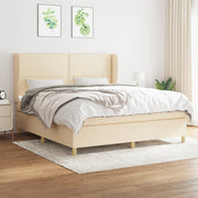 Boxspring crèmekleurig 180x200 cm met matras