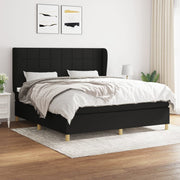 Boxspring met matras 180x200 cm zwart