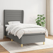 Boxspring met matras 80x200 cm donkergrijs