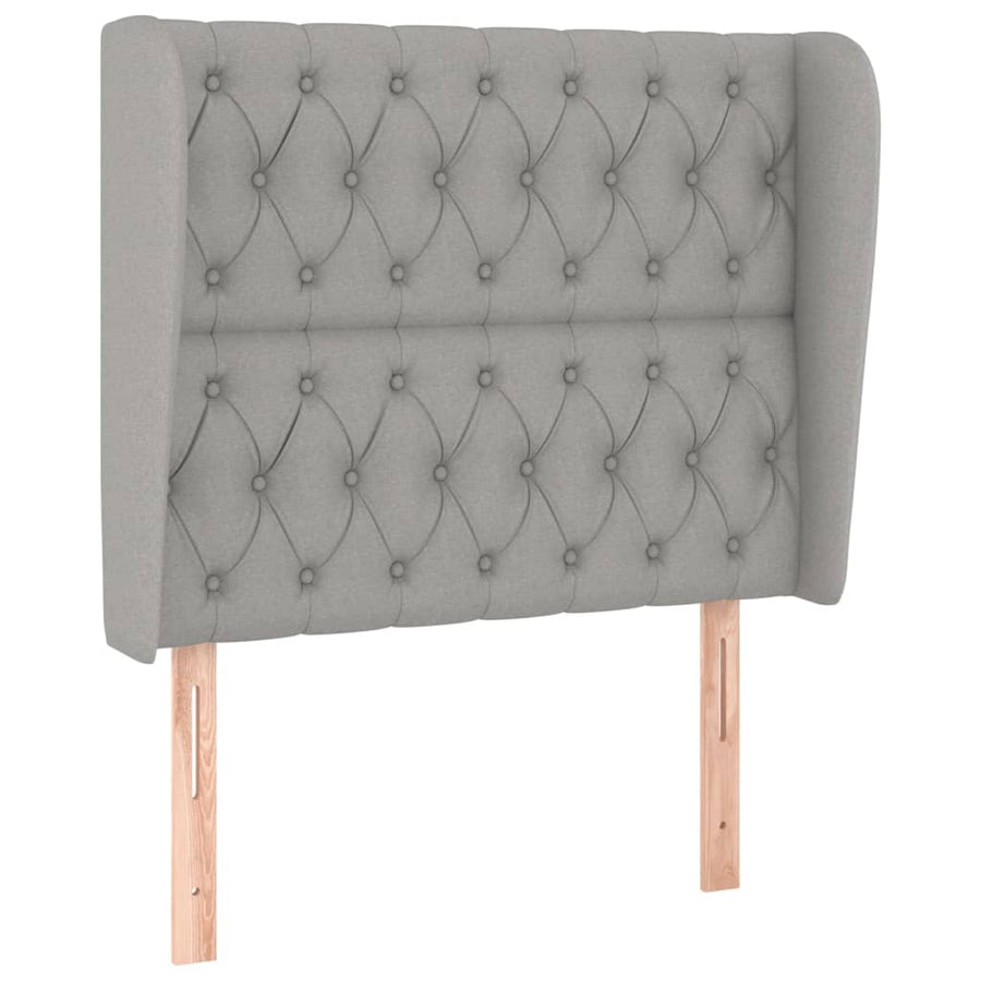 Boxspring Met Matras Stof Lichtgrijs 90 x 190 cm Getuft ontwerp