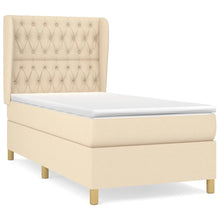 Boxspring Met Matras Stof Kleurig Crème 90 x 190 cm Getuft ontwerp