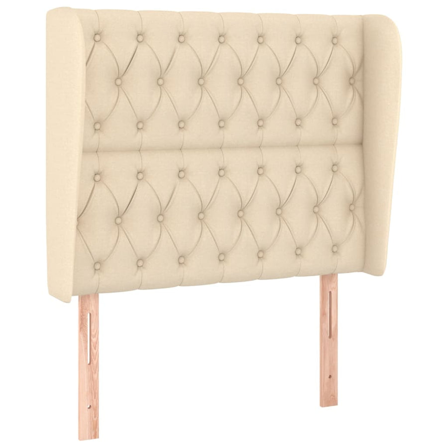 Boxspring Met Matras Stof Kleurig Crème 90 x 190 cm Getuft ontwerp