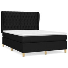 Boxspring Met Matras Stof Zwart 140 x 200 cm Getuft ontwerp