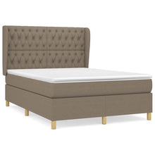 Boxspring Met Matras Stof Taupe 140 x 200 cm Getuft ontwerp
