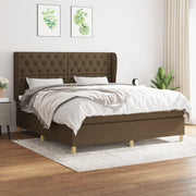 Boxspring met matras 160x200 cm donkerbruin