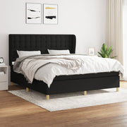 Boxspring met matras 180x200 cm zwart