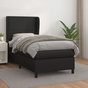 Boxspring 80x200 cm kunstleer zwart