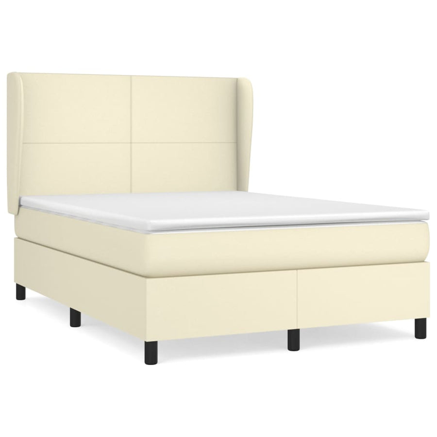 Boxspring Met Matras Kunstleer Kleurig 140 x 200 cm