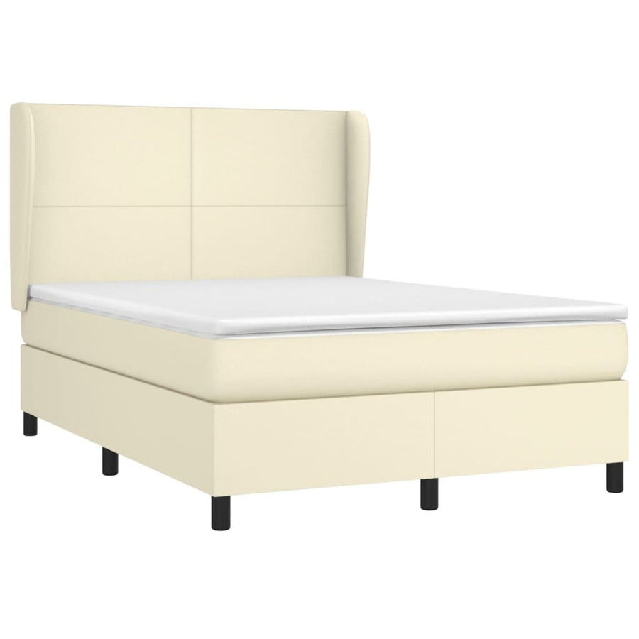 Boxspring Met Matras Kunstleer Kleurig 140 x 200 cm