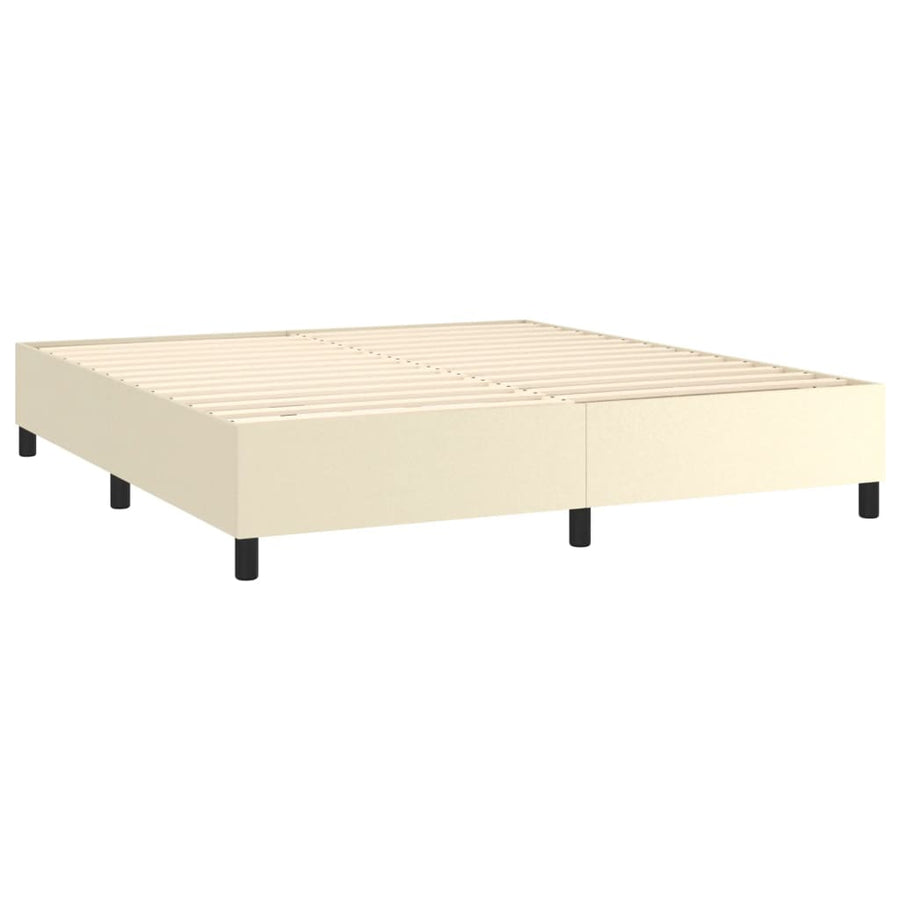 Boxspring Met Matras Kunstleer Kleurig 180 x 200 cm