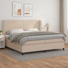 Boxspring met matras 200x200 cm kunstleer