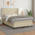 Boxspring Met Matras Kunstleer Kleurig 140 x 200 cm