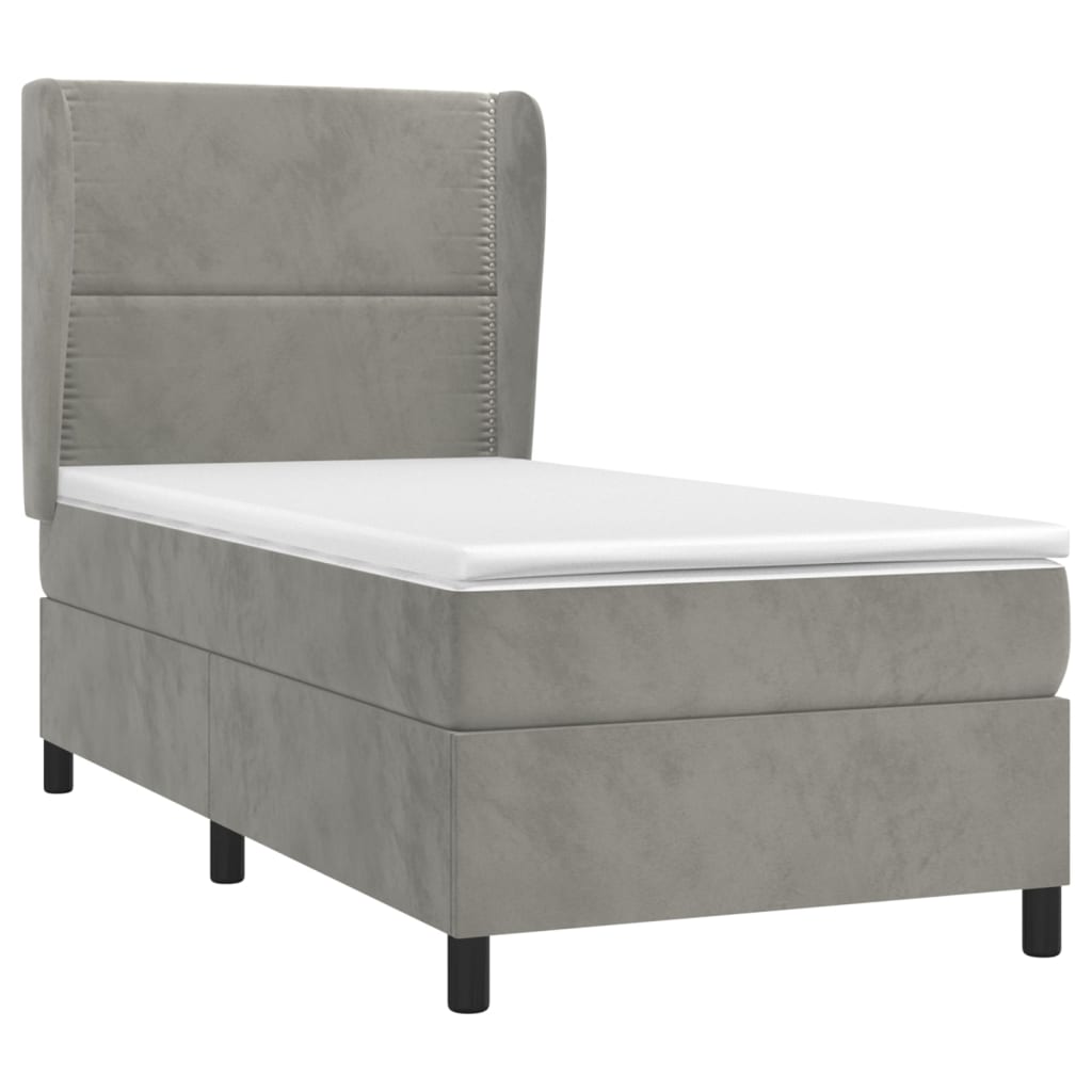 Boxspring Met Matras Fluweel 80 x 200 cm