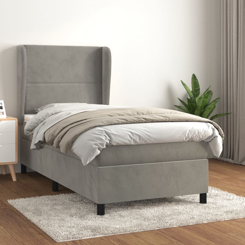 Boxspring Met Matras Fluweel 80 x 200 cm