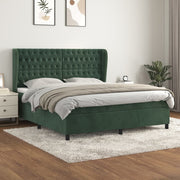 Boxspring 180x200 cm fluweel donkergroen