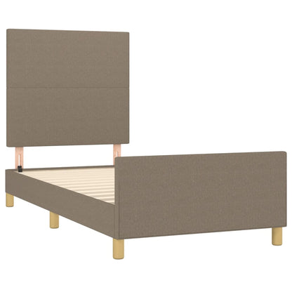 Bedframe Zonder Matras 100X200 Cm Stof Taupe