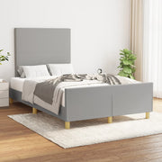 Bedframe 120x200 cm stof lichtgrijs