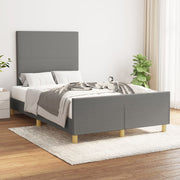 Bedframe 120x200 cm stof donkergrijs