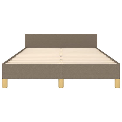 Bedframe Met Hoofdeinde Stof Taupe 120X200 Cm 120 x 200 cm Effen ontwerp