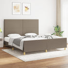 Bedframe 180x200 cm stof taupe