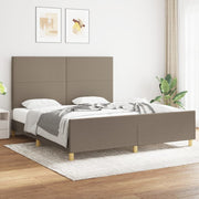 Bedframe 180x200 cm stof taupe