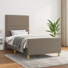 Bedframe 100x200 cm stof taupe