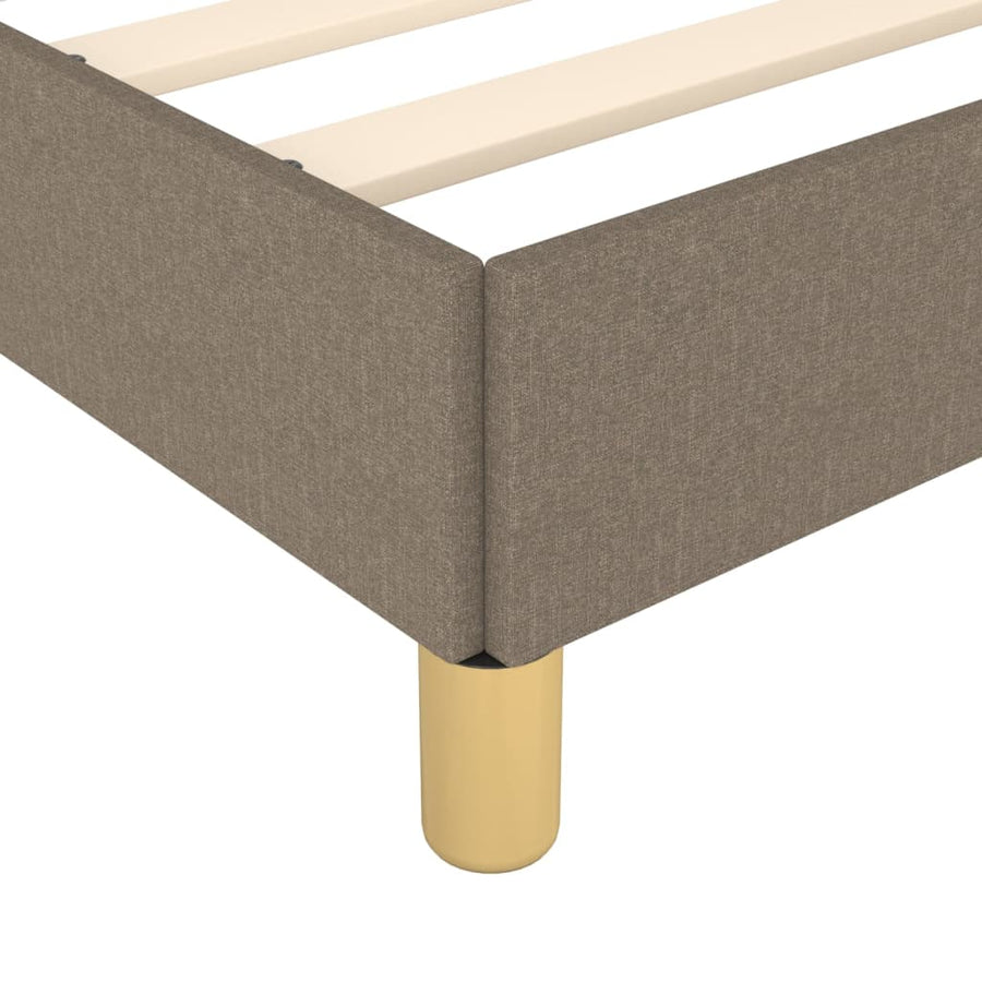 Bedframe met hoofdeinde stof taupe 180x200 cm 180 x 200 cm Taupe