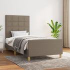 Bedframe 100x200 cm stof taupe