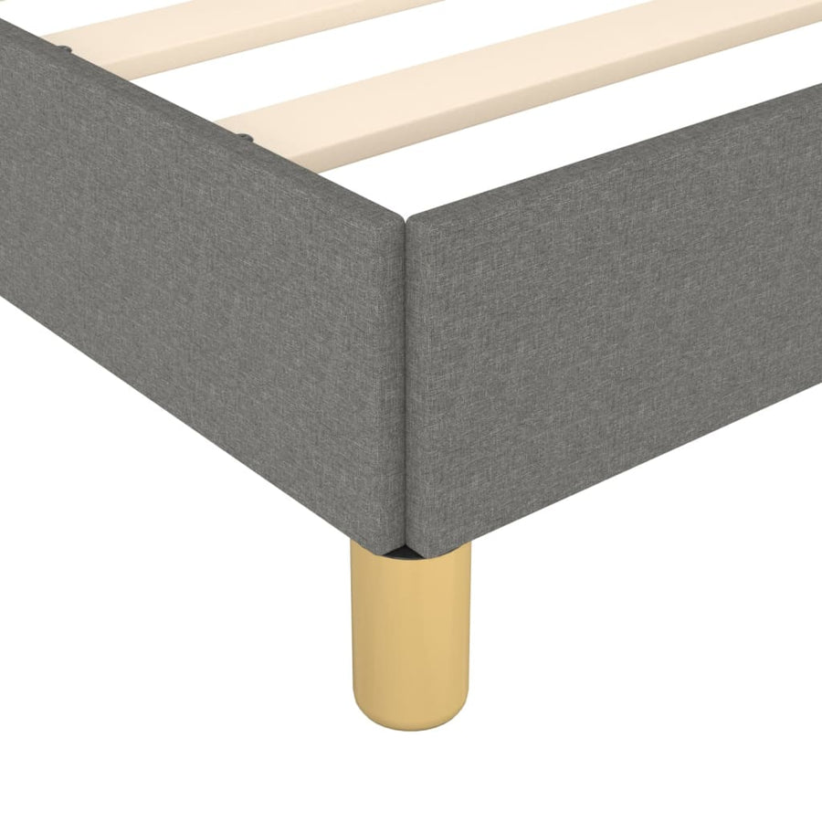 Bedframe Met Hoofdbord Stof Donkergrijs 80 x 200 cm Horizontale strepen