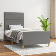 Bedframe 90x200 cm stof donkergrijs