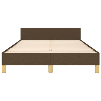 Bedframe Met Hoofdeinde Stof Donkerbruin 120X200 Cm Donkerbruin 120 x 200 cm Horizontale strepen