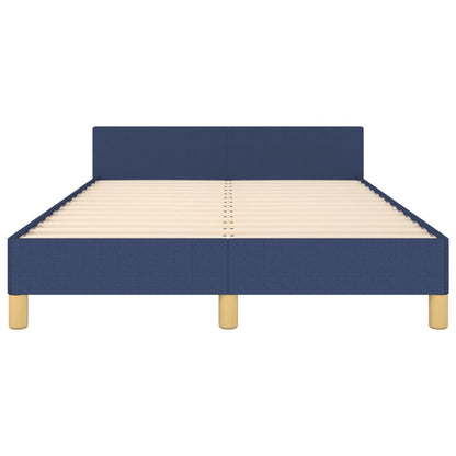 Bedframe Met Hoofdeinde Stof Blauw 120 x 200 cm Horizontale strepen