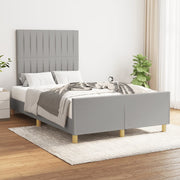 Bedframe 120x200 cm stof lichtgrijs